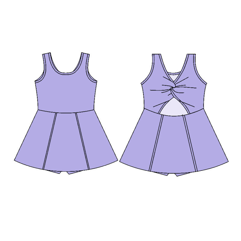 Lavender color girls yoga dress preorder