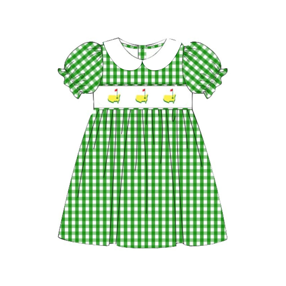 Gold design kids girls dress preorder