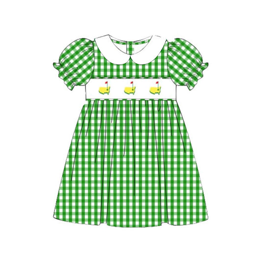 Gold design kids girls dress preorder