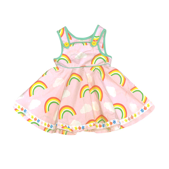 Rainbow design kids girls dress preorder