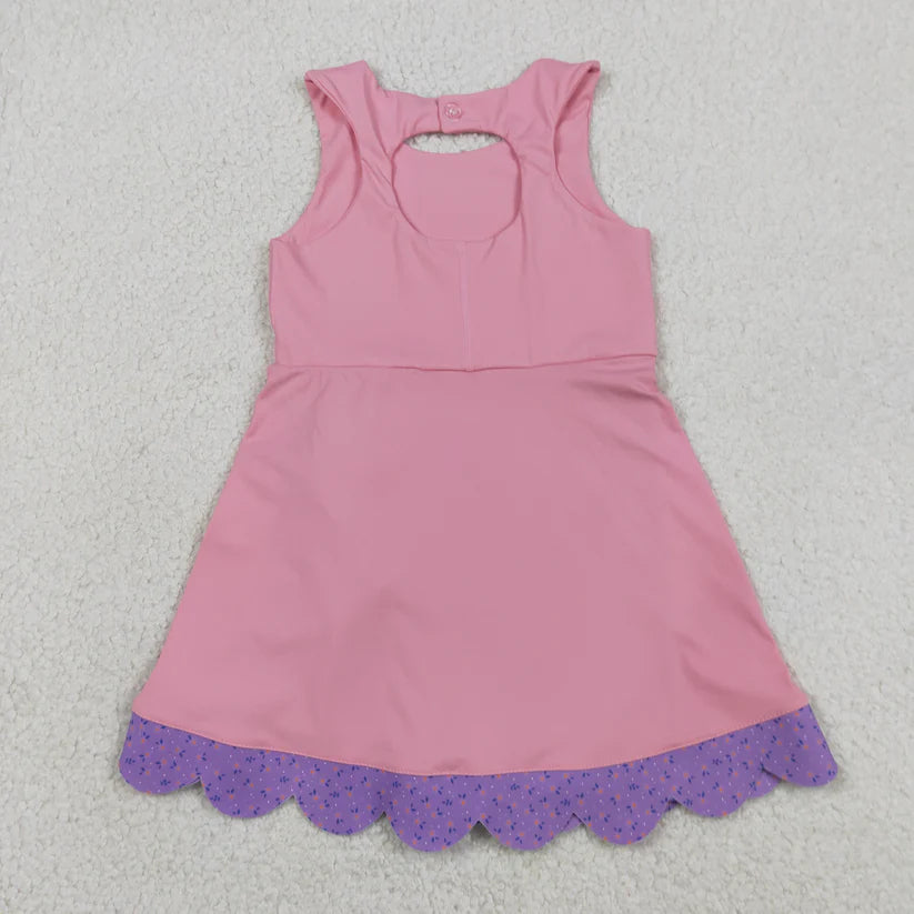 Blue color baby girls yoga dress