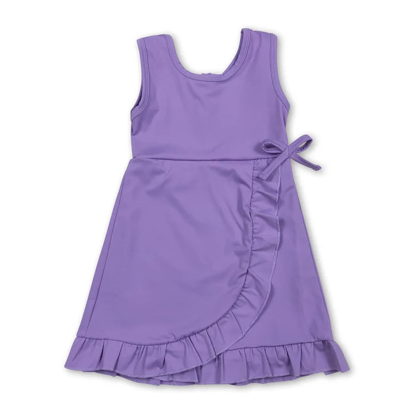 Yellow color baby girls yoga dress