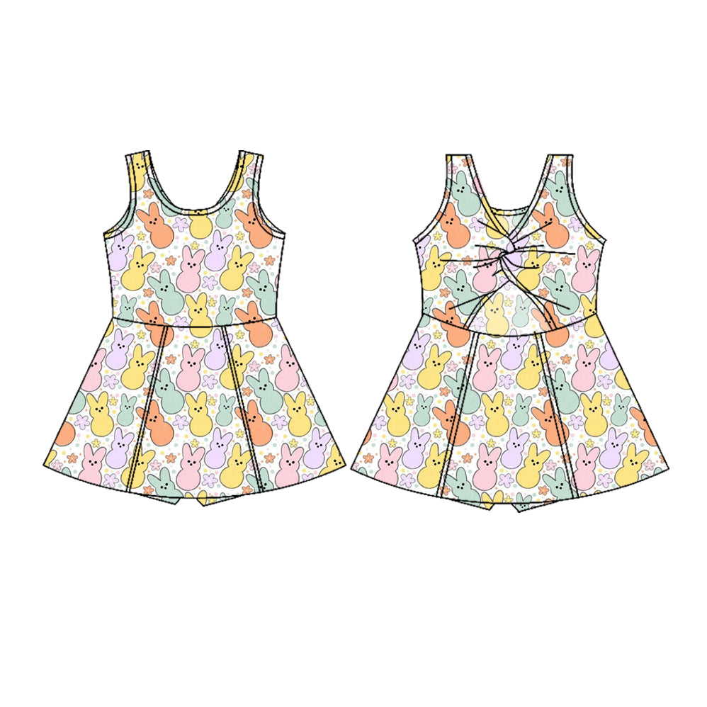 Easter bunny baby girls yoga dress preorder