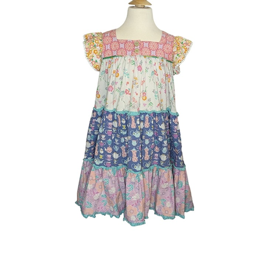Flowers design baby girls summer dress preorder