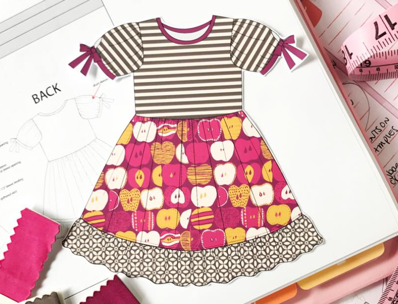 Apple design baby girls summer dress preorder