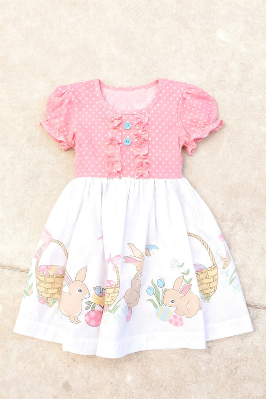 Easter bunny design girls summer dress preorder