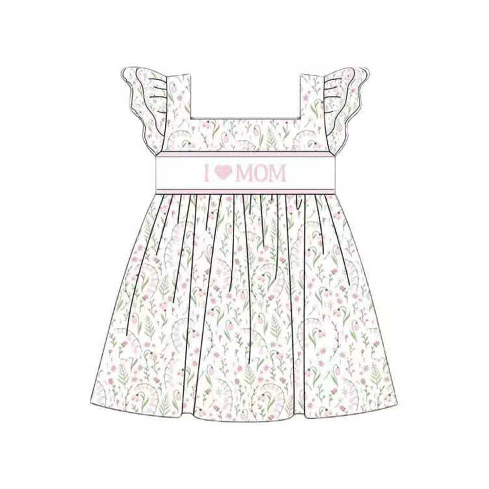 I love mom girls short sleeve dress preorder