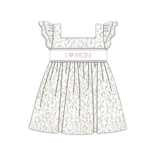 I love mom girls short sleeve dress preorder