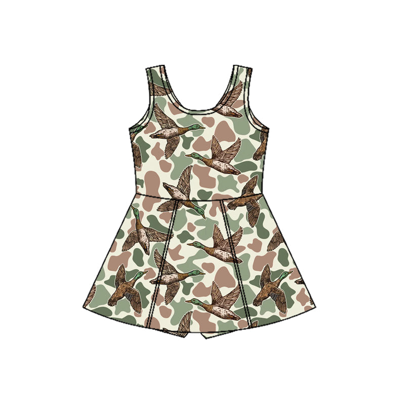 Duck camo baby girls summer yoga dress preorder