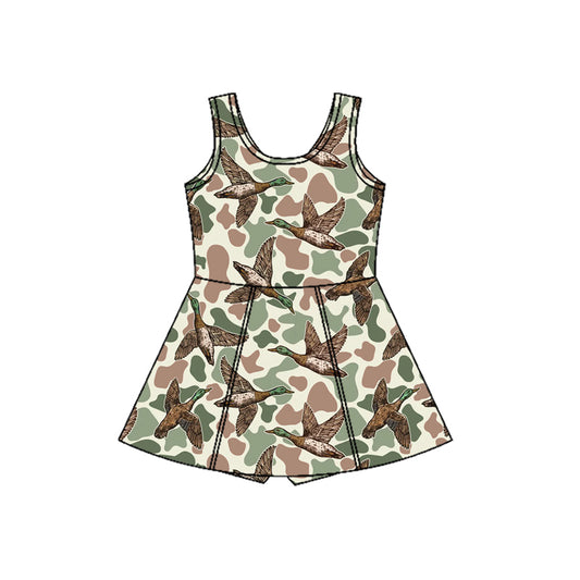 Duck camo baby girls summer yoga dress preorder