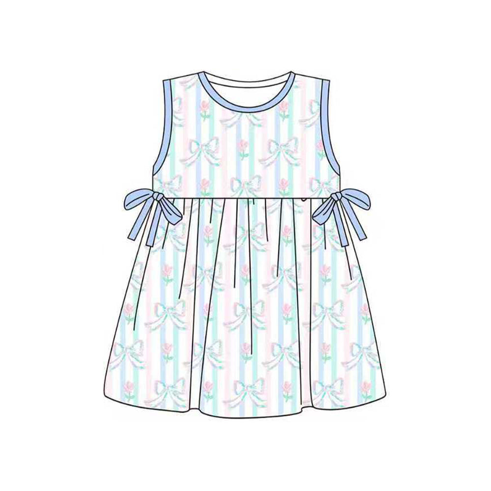 Bow design girls summer dress preorder