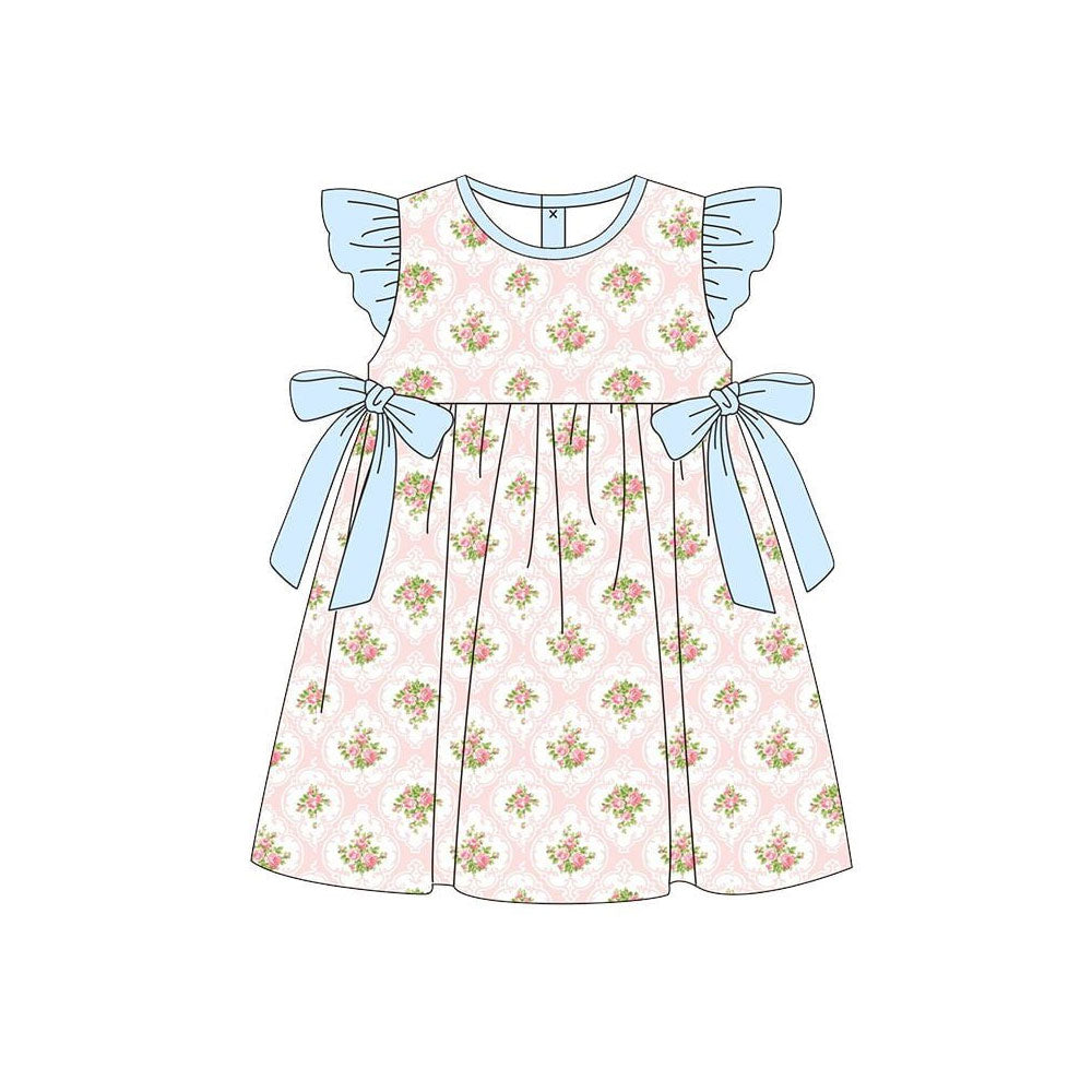 Flowers design girls summer dress preorder