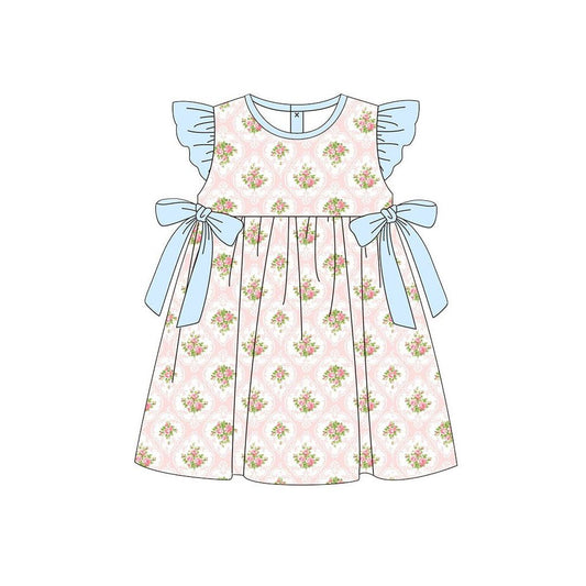 Flowers design girls summer dress preorder