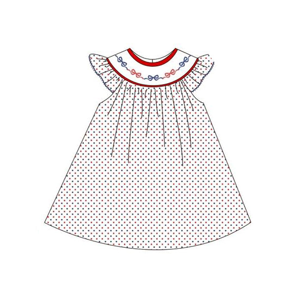 American bow design girls summer dress preorder