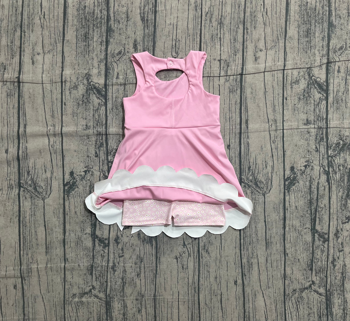 Pink bow baby girls summer yoga dress preorder