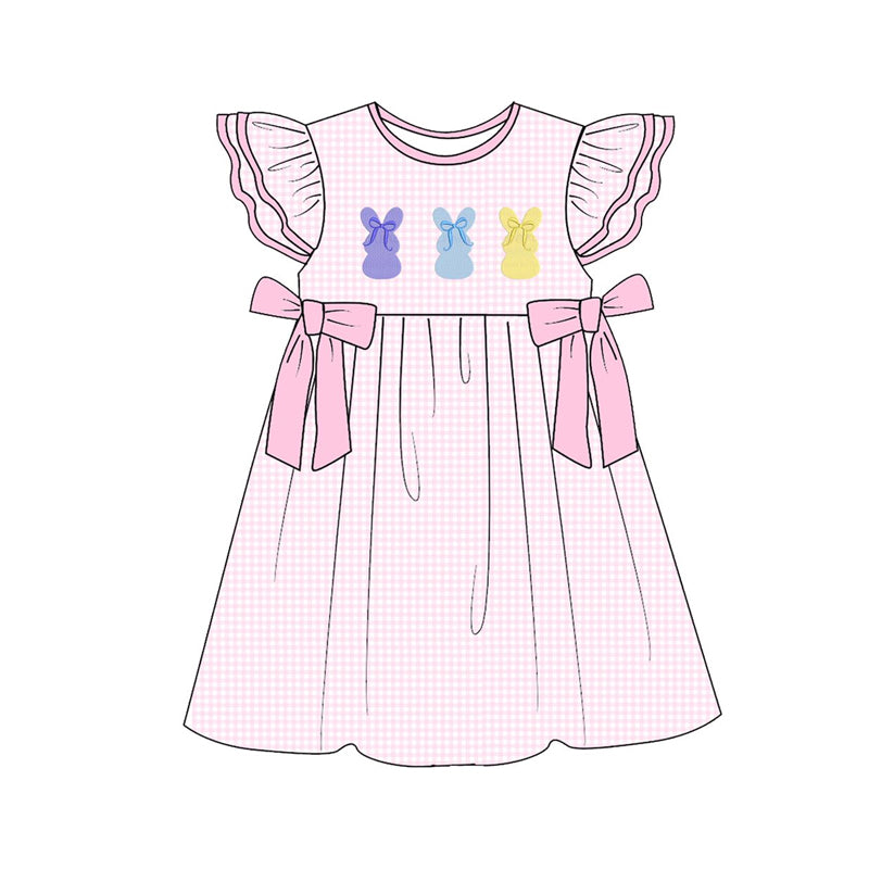 Easter bunny design toddle baby girls dress preorder