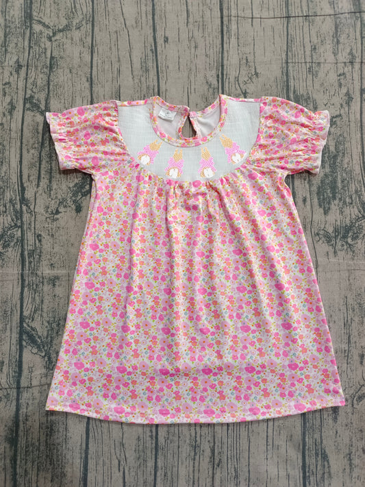 Easter bunny floral design toddle baby girls dress preorder