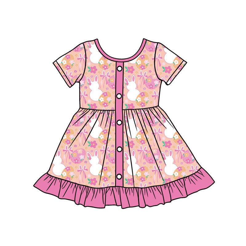 Easter bunny short sleeve dress preorder