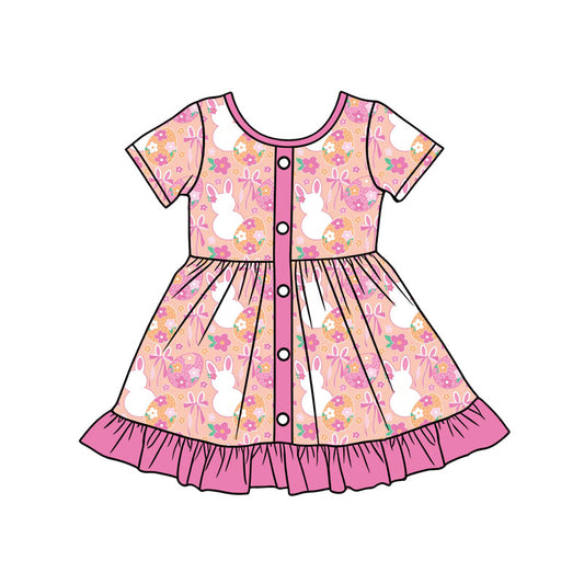 Easter bunny short sleeve dress preorder