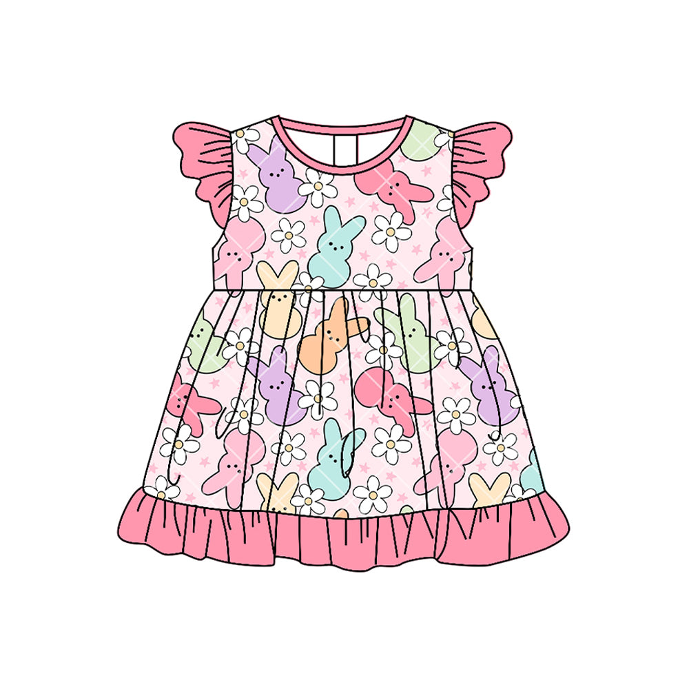 Easter bunny design girls summer dress preorder