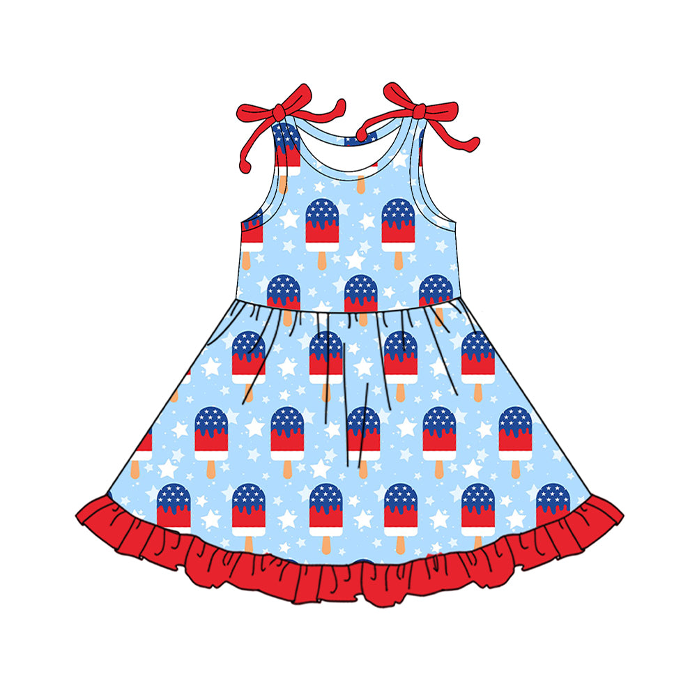 July 4th popsicle design girls summer dress preorder
