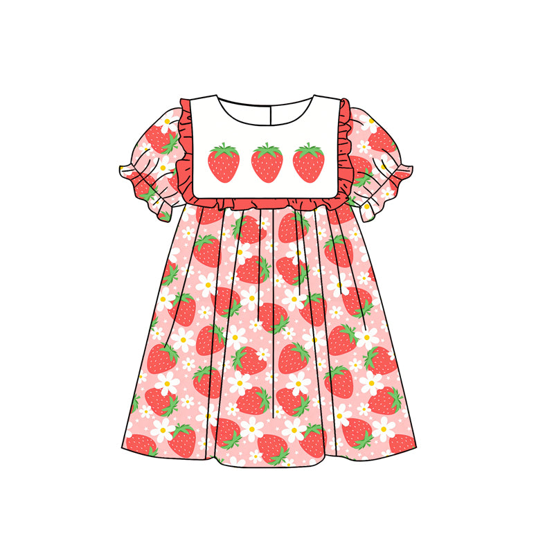 Strawberry design girls summer dress preorder