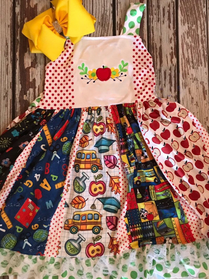 Back to school design girls summer dress preorder