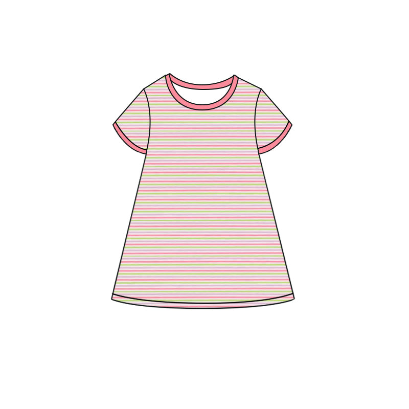 Stripes design toddle girls dress preorder