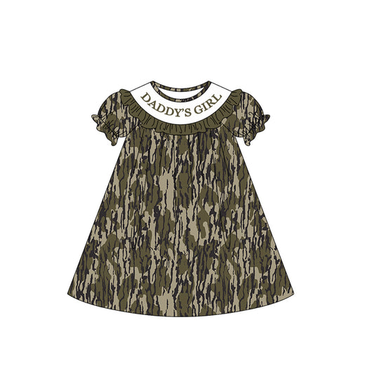 Daddys girl camo design toddle girls dress preorder