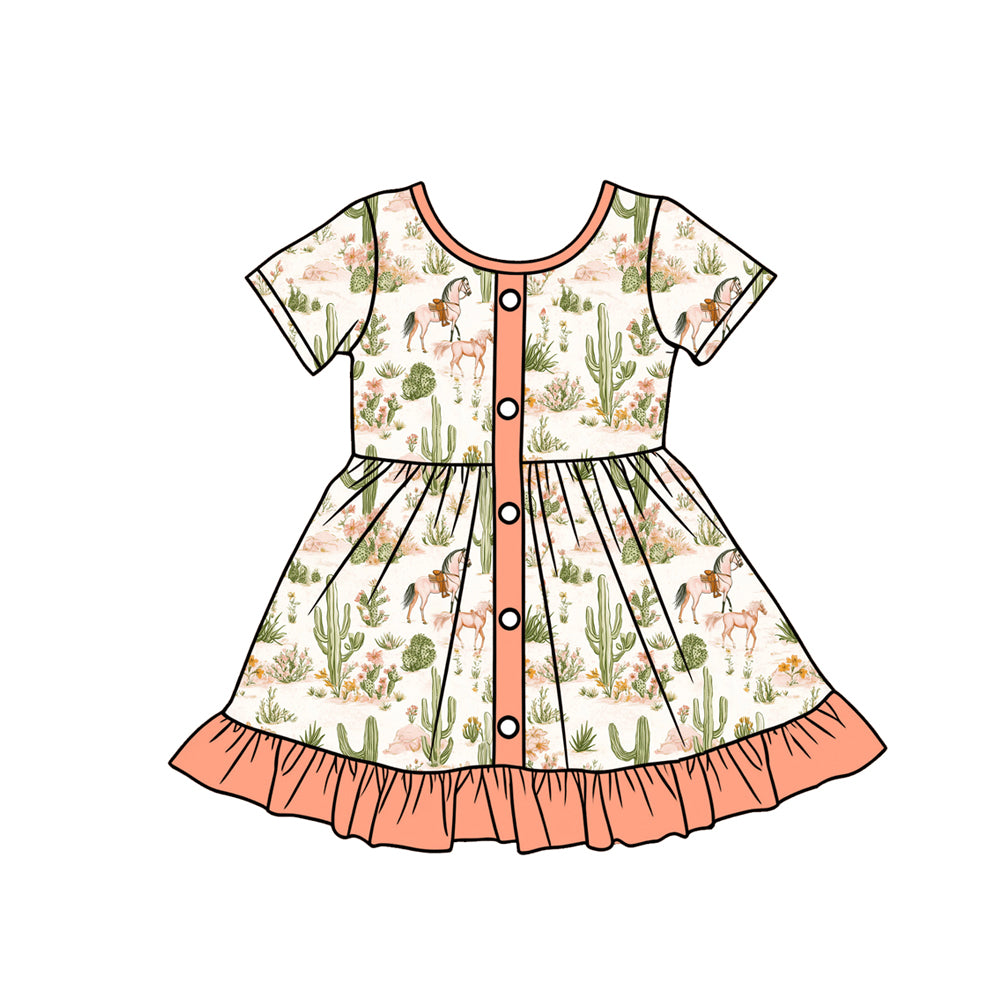 Wastern cowgirl design toddle girls dress preorder