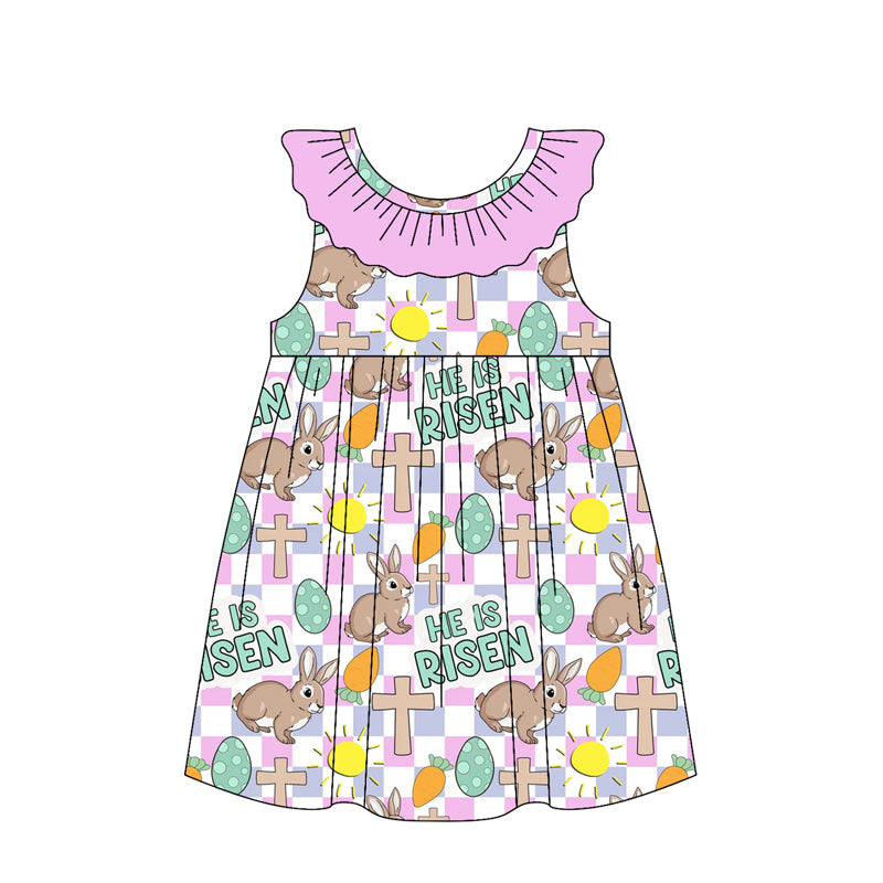 Easter bunny design toddle girls dress preorder
