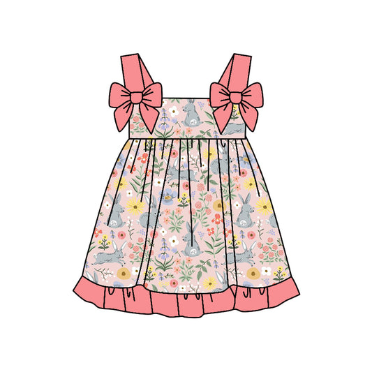 Easter bunny design toddle girls dress preorder