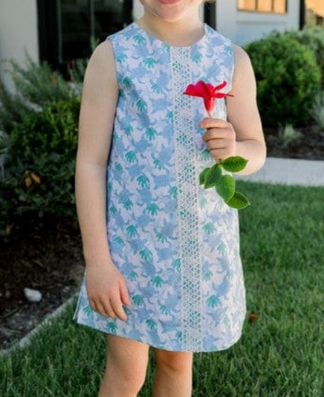 Sea turtle design toddle girls dress preorder