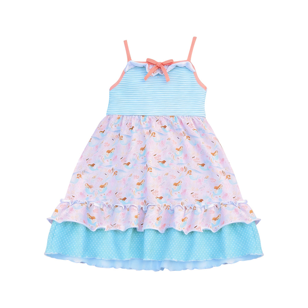 Mermaid design girls summer dress preorder