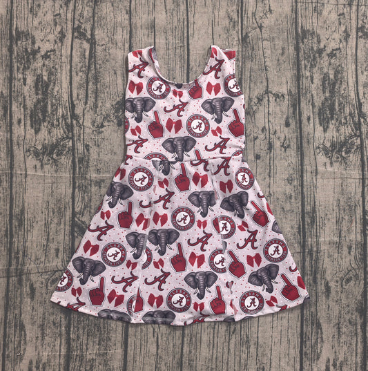 Alabama elephant design girls summer active yoga dress preorder