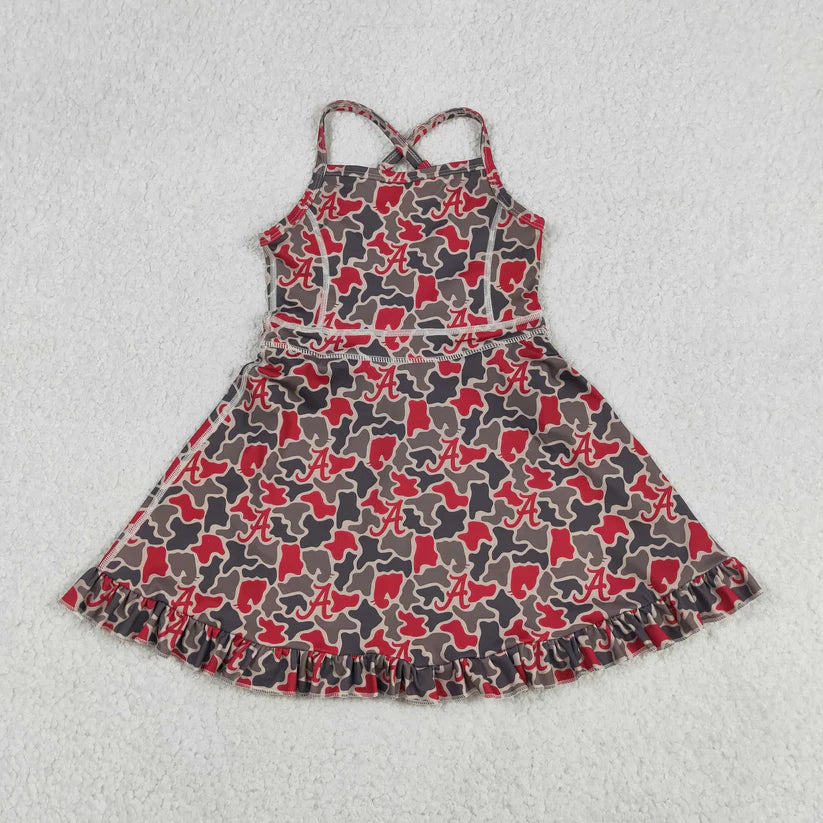 Tennessee Team camo design girls summer active yoga dress