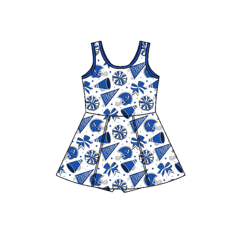 Blue Team design girls summer active yoga dress preorder
