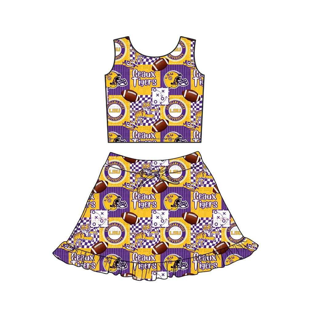Tiger Team design girls summer active yoga outfit preorder