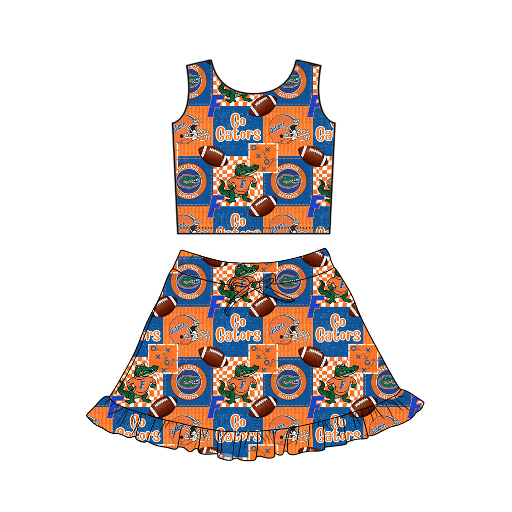 Go gators Team design girls summer active yoga outfit preorder