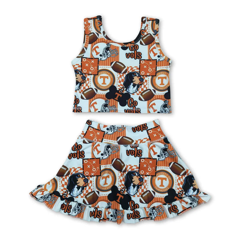 Tennessee team design baby girl summer yoga dress