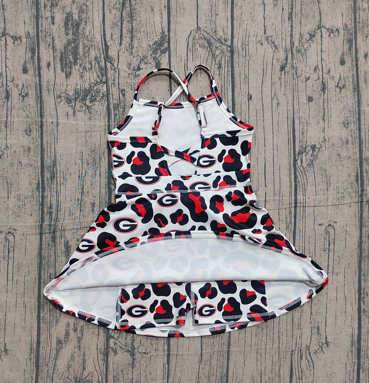 Georgia Team camo design girls summer active yoga dress preorder