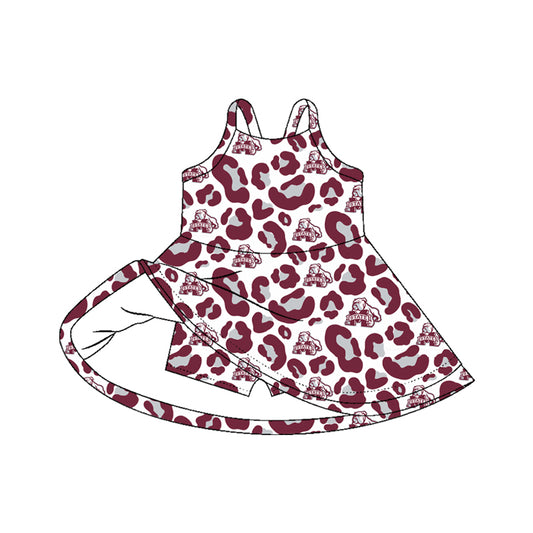 State Team camo design girls summer active yoga dress preorder