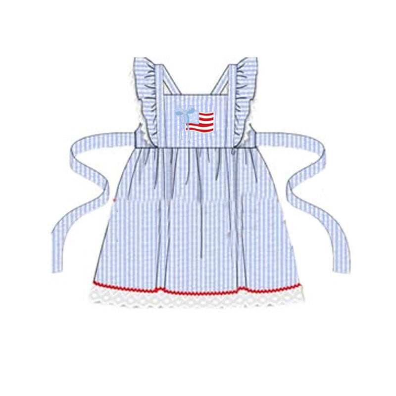 American flag design girls holiday dress preorder