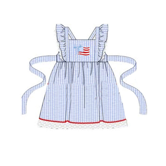 American flag design girls holiday dress preorder