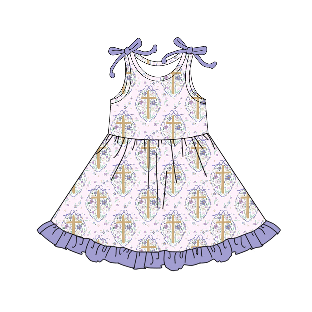 Easter cross girls holiday dress preorder