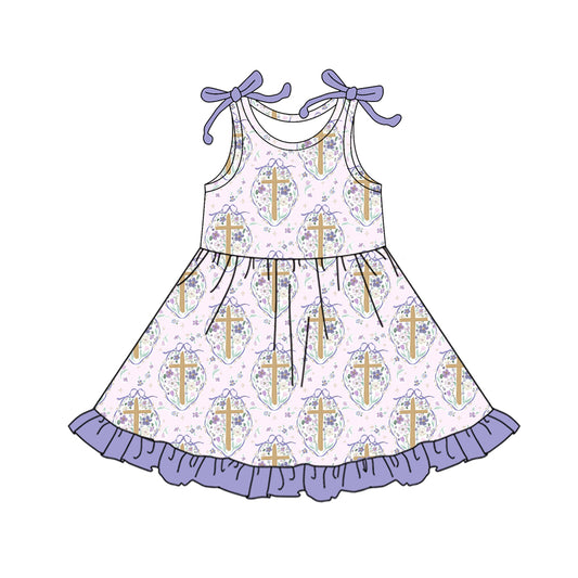 Easter cross girls holiday dress preorder
