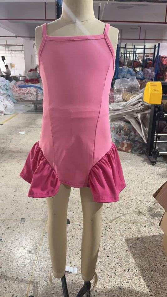 Hot pink color girls summer yoga dress preorder