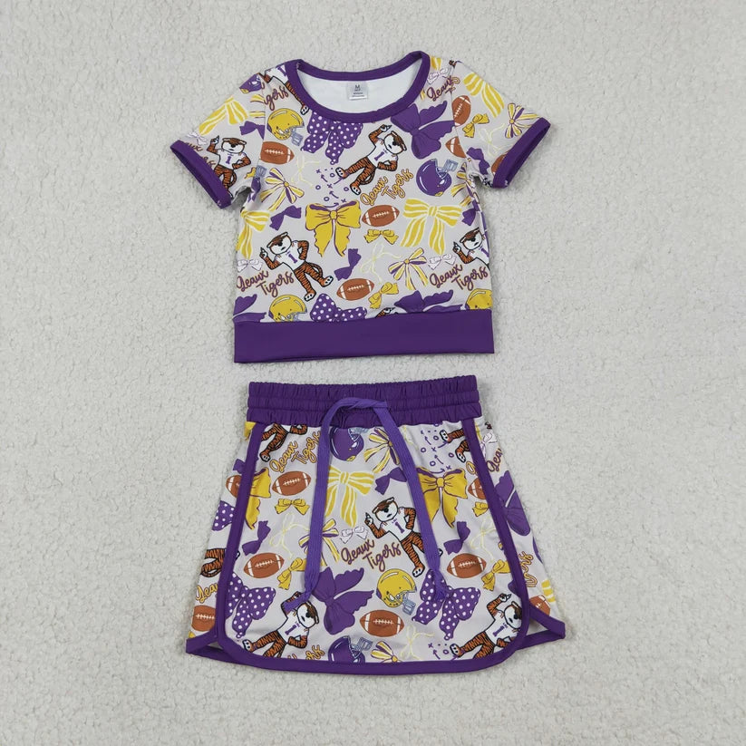 Toddle girls tiger team design yoga dress