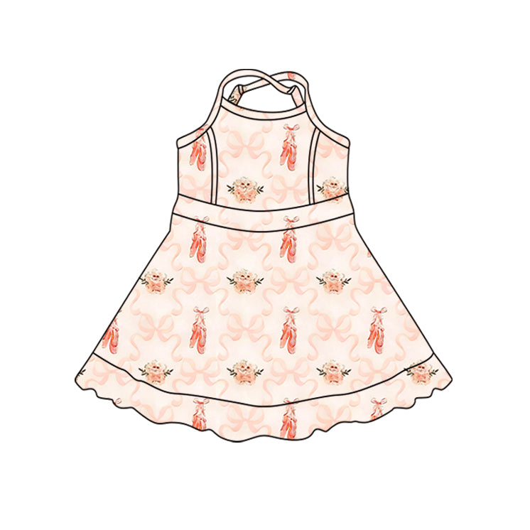 Ballet shoes design girls yoga dress preorder