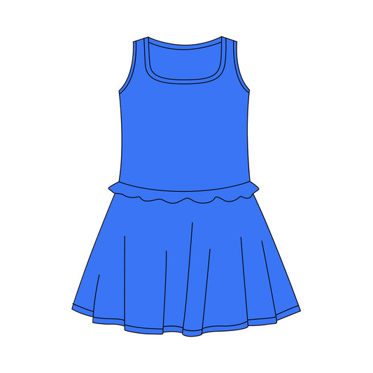 Toddle girls blue color yoga dress preorder